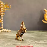 Premium Brass Horse Lifting Front Legs - 3.5 Inch Height