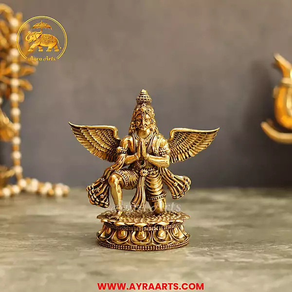 Premium Brass Garuda Idol - 5 Inch Height