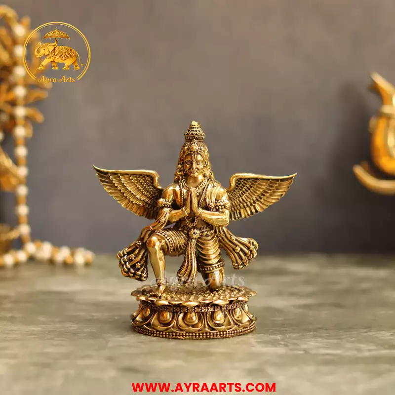Premium Brass Garuda Idol - 5 Inch Height