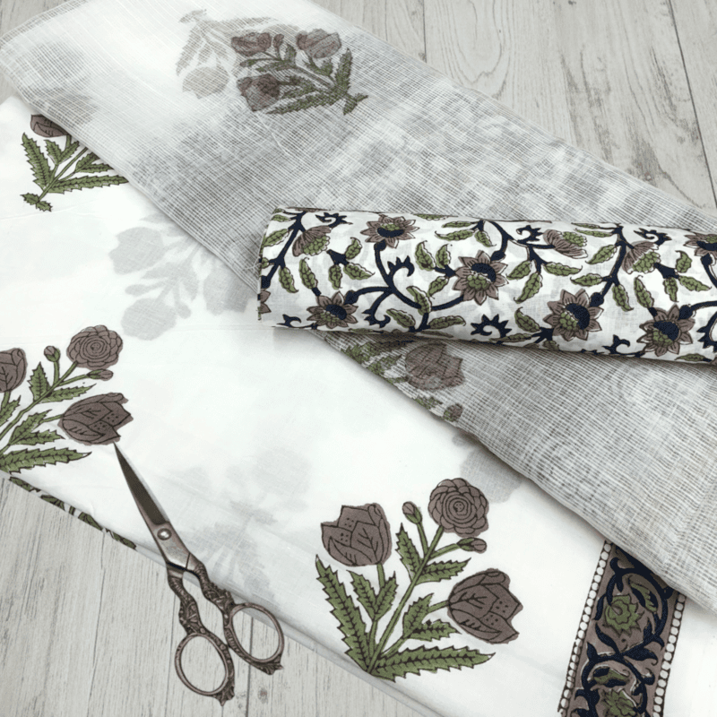 Sanganeri Block Print Suit Set #7