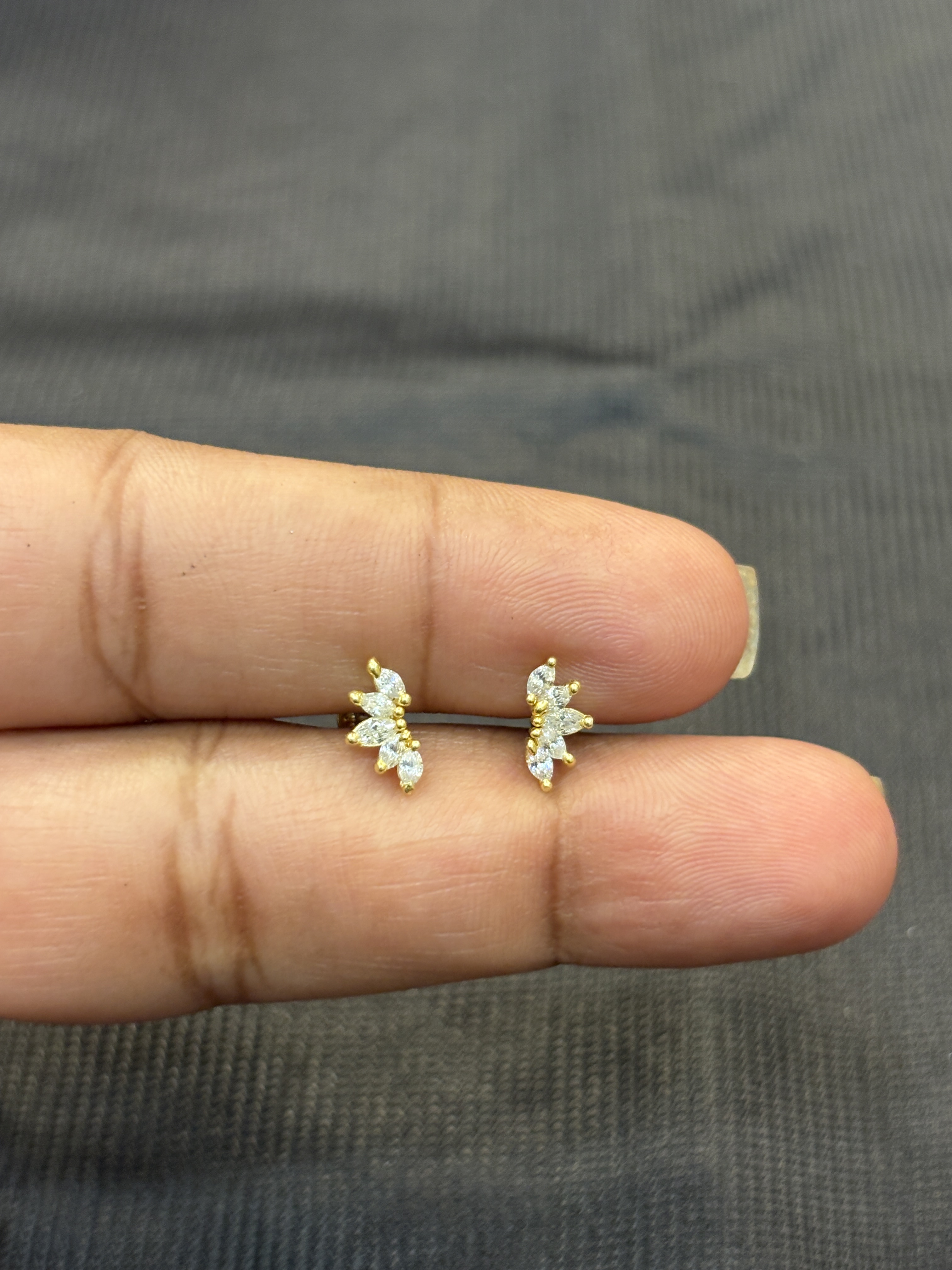 Silver angelwings with gold finish