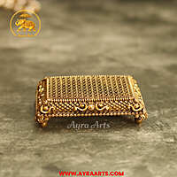 Premium Brass Pooja Chowki - 3.5 Inch Length