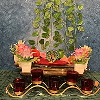 Peacock Dancing Small Meena Gold Colour Peacock Dancing Small Meena Gold Colour