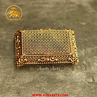 Premium Brass Pooja Chowki - 3.5 Inch Length