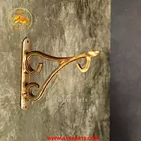 Brass Simple Wall Bracket - 5.5 Inch Height