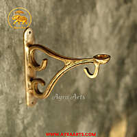 Brass Simple Wall Bracket - 5.5 Inch Height