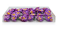 Paper Flowers with Yellow Pollen - Purple