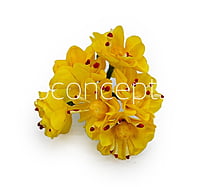 Paper Flowers with Yellow Pollen - Yellow