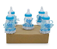 Baby Feet Motif & Lace Bottle