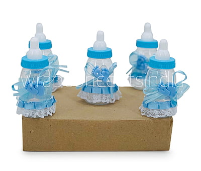 Baby Feet Motif & Lace Bottle