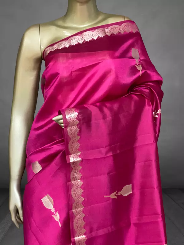Prahba - The Pure Mango Silk Banarasi Handloom Saree 19329