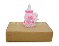 Baby Feet Motif & Lace Bottle