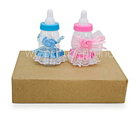 Baby Feet Motif & Lace Bottle