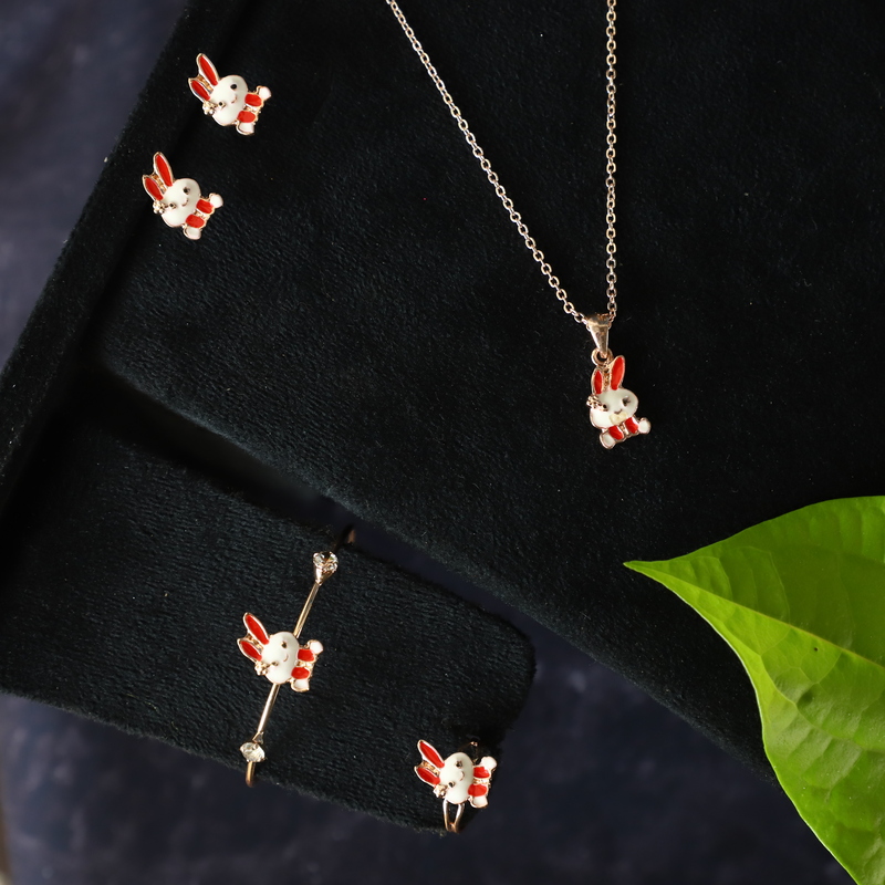 RAPETE Cat Face Design Kids Set