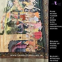 Copy of Copy of MUNGA TUSSER SILK SAREE YBRSTUS21116