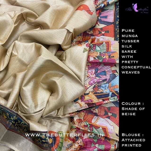 MUNGA TUSSER SILK SAREE YBRSTUS21114