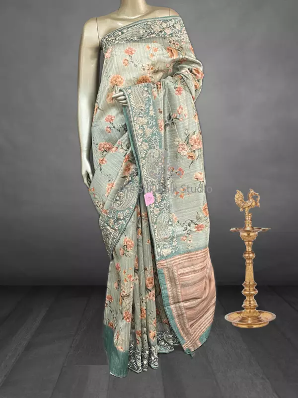 Tamanna - Semi Tussar Sarees 9722