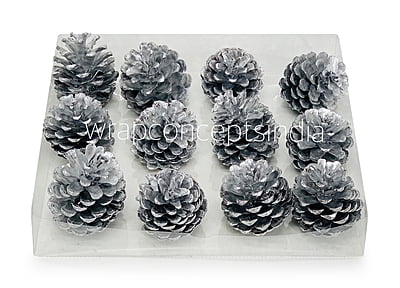 Silver Pine Cones