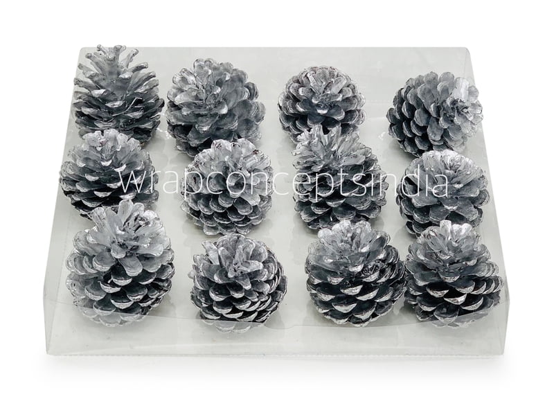Silver Pine Cones
