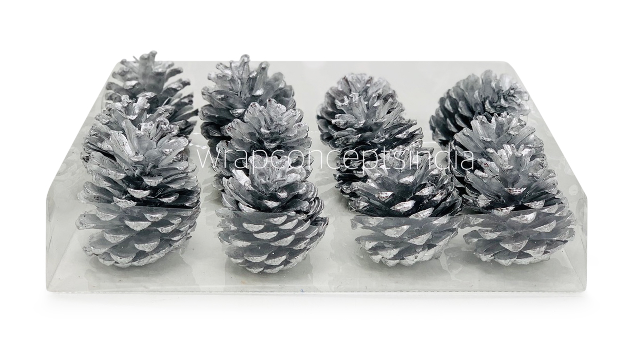 Silver Pine Cones