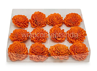 Orange Sola Wood Dahlia