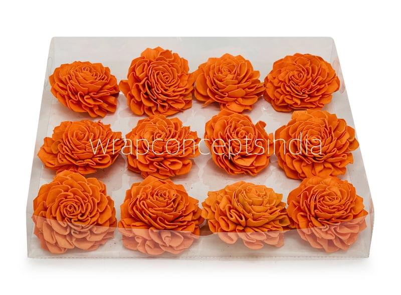 Orange Sola Wood Dahlia