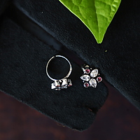 LAKSHMI DOLLAR PEACOCK HARAM WITH WHITE STONE