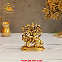 Brass Durga Devi Idol - 3.5 Inch Height