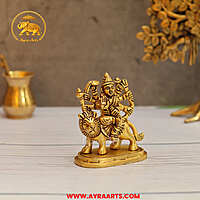 Brass Durga Devi Idol - 3.5 Inch Height