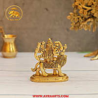 Brass Durga Devi Idol - 3.5 Inch Height