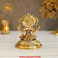 Brass Lakshmi Devi Idol - 5 Inch Height