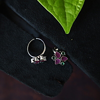 LAKSHMI DOLLAR PEACOCK HARAM WITH WHITE STONE