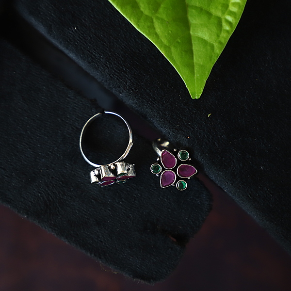 LAKSHMI DOLLAR PEACOCK HARAM WITH WHITE STONE