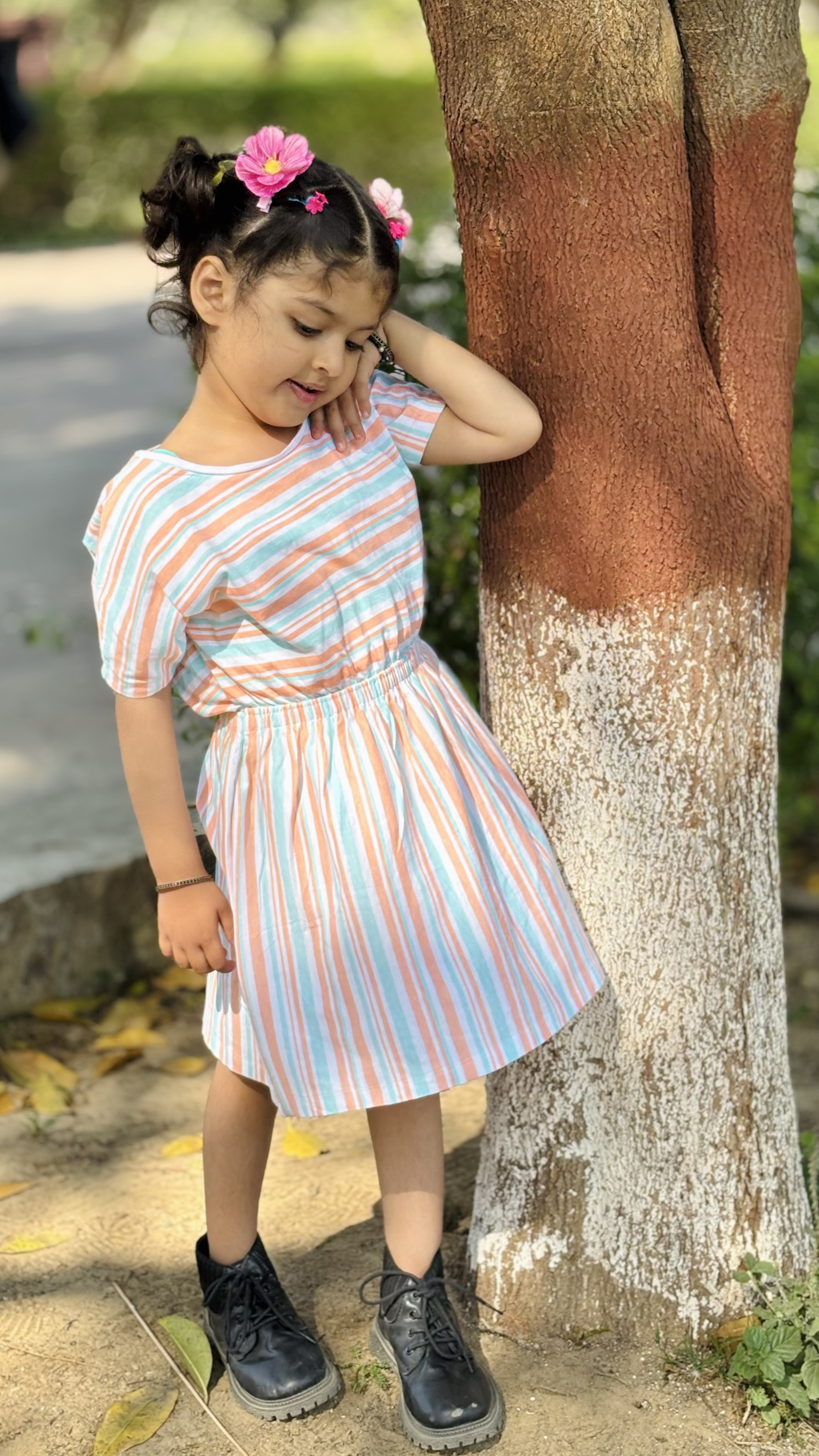 Cotton Frock - Stripes