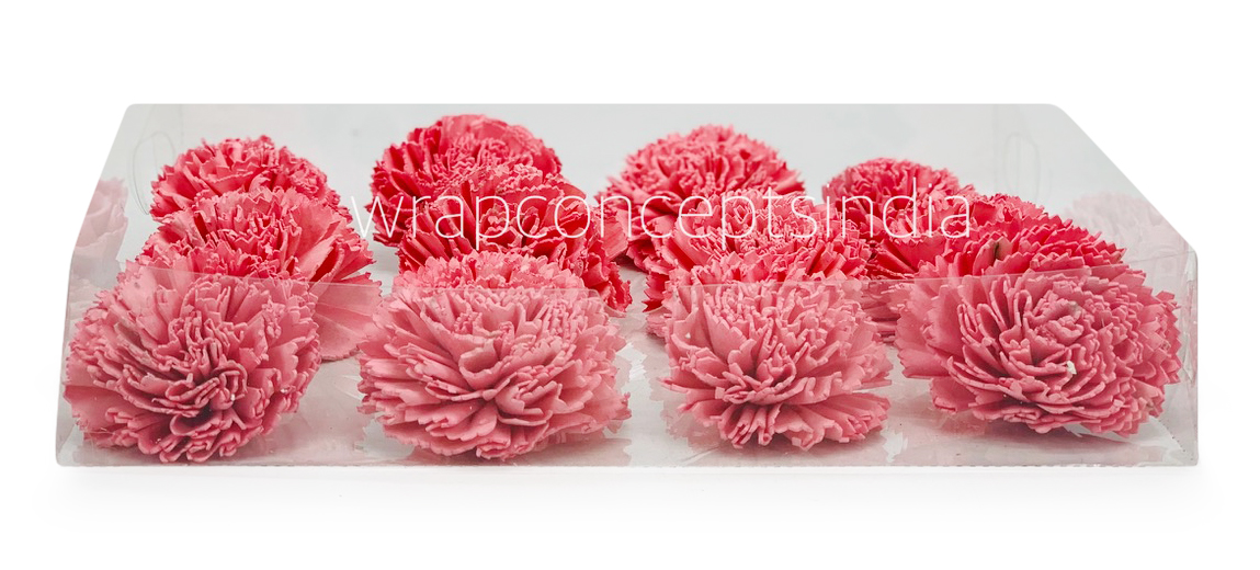 Peachy Pink Sola Wood Carnation