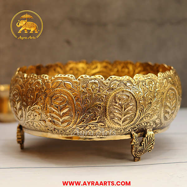 Premium Royal Urli Decorative Bowl - 9 Inch Length