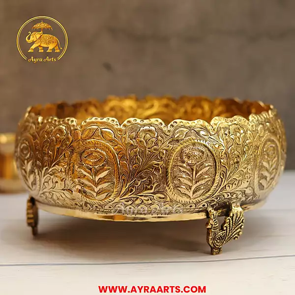 Premium Royal Urli Decorative Bowl - 9 Inch Length