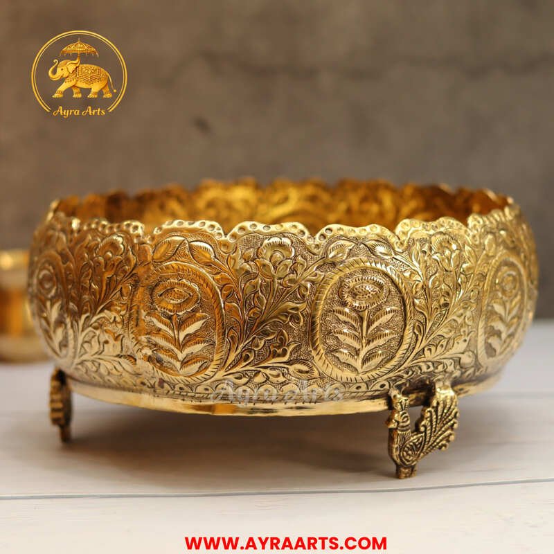 Premium Royal Urli Decorative Bowl - 9 Inch Length