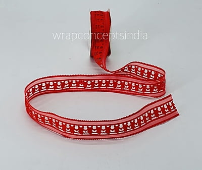 Bunny Cut Work Ribbon- Pistachio Green