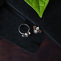 FOUR STONE TOE RING"