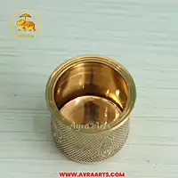 Brass Shank Chakra Namah Panch Patra - 2.5 Inch Height