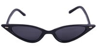 Female Small Cat Eye Sunglasses. Black Color UV Protected Lens. Black Color Frame.