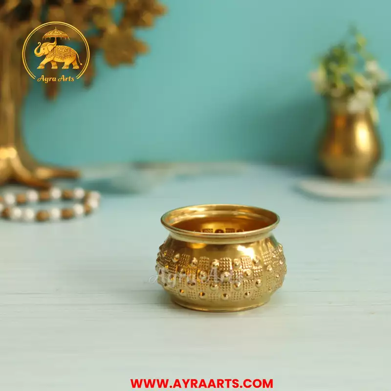 Brass Small Pot Bowl - 1.5 Inch Height