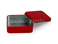 Rectangle Tins - Bronze/Red/Silver (Pack of 6)