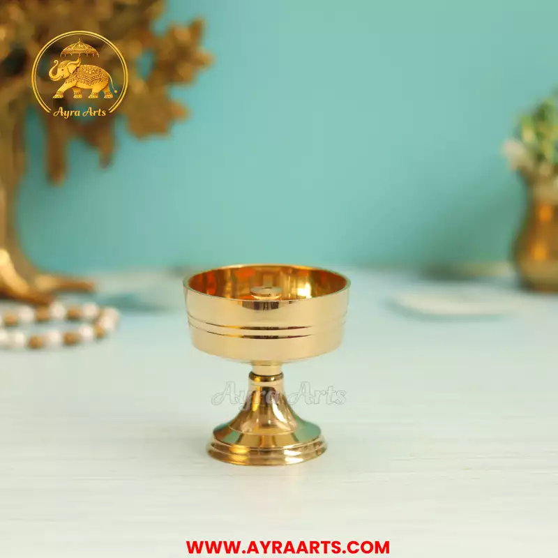 Brass Cup Design Pyali Diya
