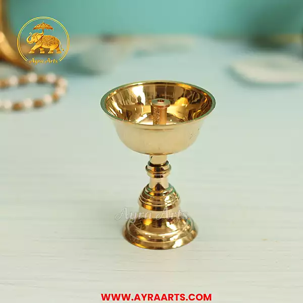 Brass Standing Piyali Diya - Size 2