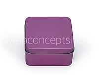 Square Tins - Bronze/Red/Lilac (Pack of 6)