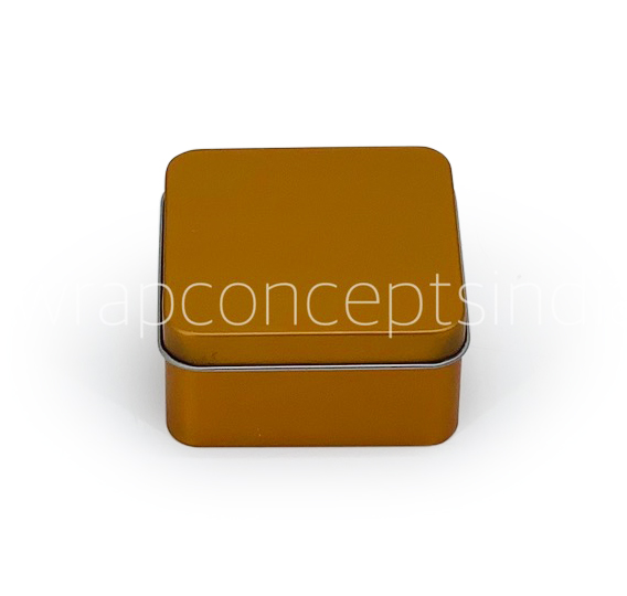 Square Tins - Bronze/Red/Lilac (Pack of 6)