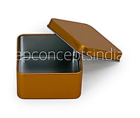 Square Tins - Bronze/Red/Lilac (Pack of 6)