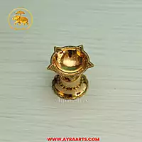 Brass Five Wick Nakshatra Deepam Diya - Size 1